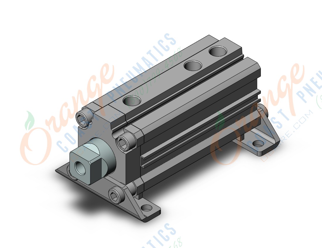 SMC RZQL32-25-10 cyl, 3-position, sw capable, RZQ 3-POSITION CYLINDER