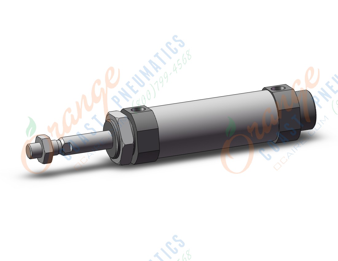 SMC CM2B32-25TZ cyl, rnd body, sgl act/spr ext, CM2/CM3 ROUND BODY CYLINDER***