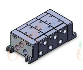 SMC VV713-03R-03D-Q manifold, iso1, 3-sta., VV7* MANIFOLD ISO SERIES