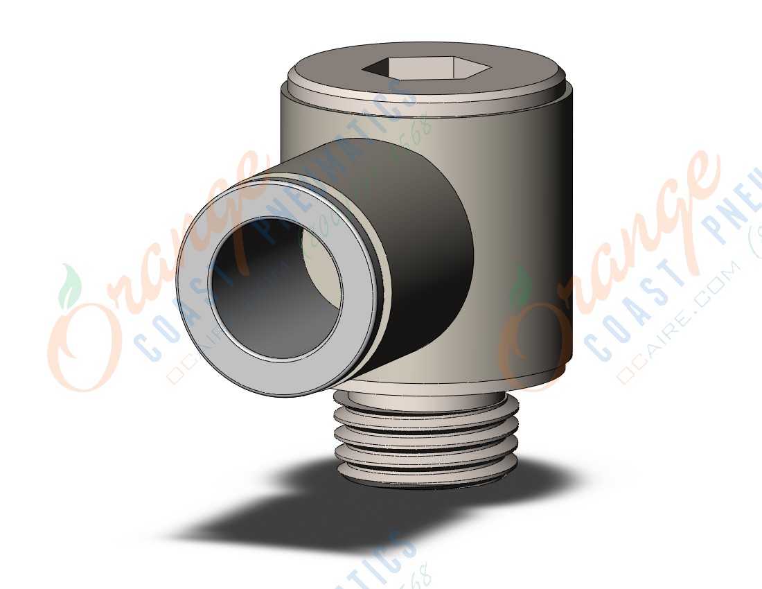 SMC KQ2VS10-02NP fitting, hex hd uni male elbow, KQ2 FITTING (sold in packages of 10; price is per piece)