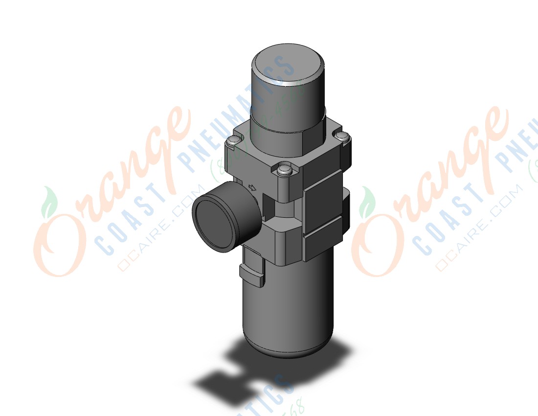 AW40-F04C-B | Regolatore filtro SMC AW30, attacco 1/2 in, filtrazione 5 um, scarico Automatico, filettatura G, 10 bar max | RS