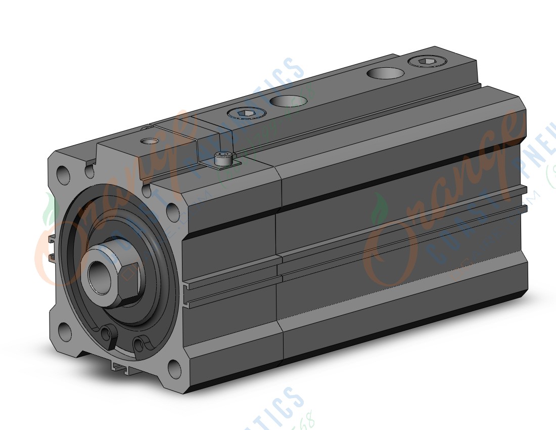 SMC RDLQA50TF-50-F cyl, compact w/lock, sw cap, RLQ COMPACT LOCK CYLINDER