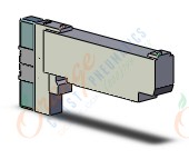 SMC VQC2201B-51 valve, dbl sol, plug-in, VQC2000 SOL VALVE 5-PORT