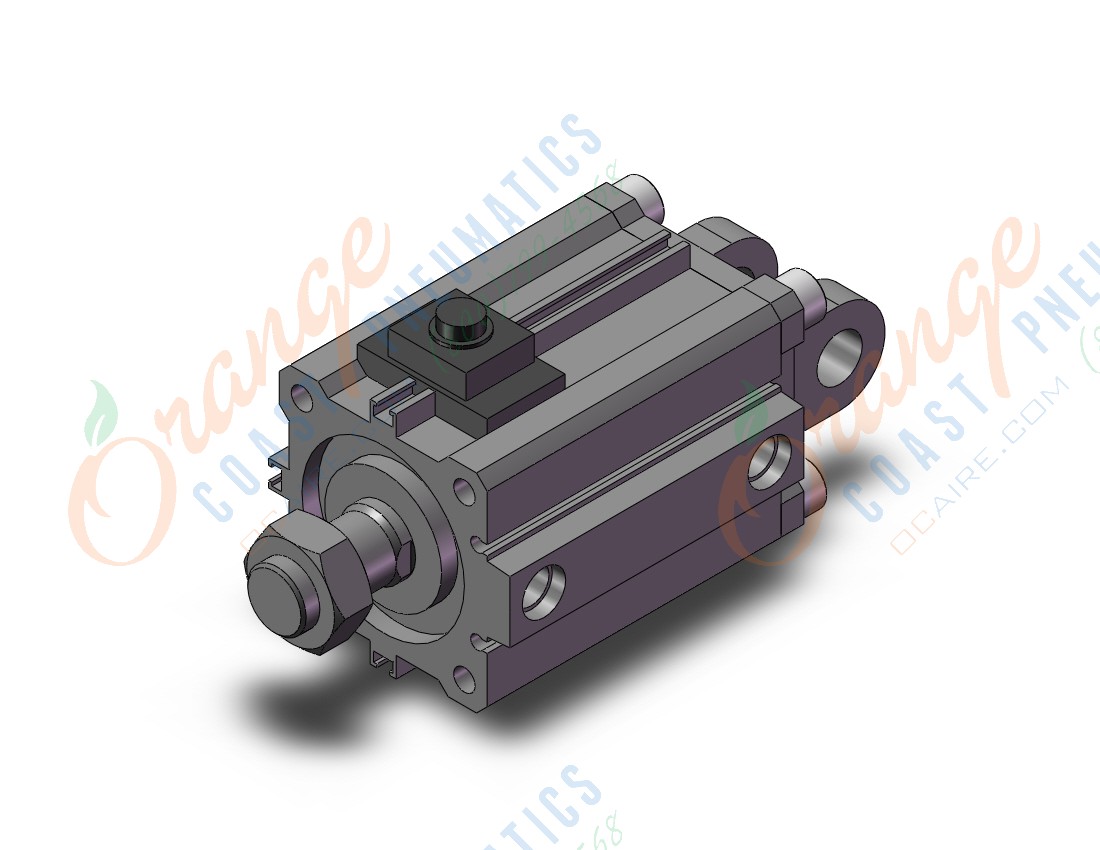 SMC CDBQ2D50TN-25DCM-RL cyl, compact, locking, sw cap, CBQ2 CYLINDER COMPACT LOCKING