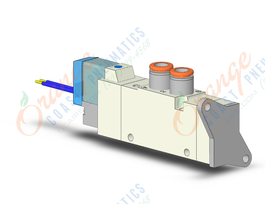 SMC VQZ2121R-5G1-C6-F valve, body ported (dc), VQZ2000 VALVE, SOL 4/5-PORT***