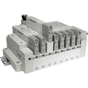 SMC SS5V2-16PHD1-08B-C8 mfld, plug-in, flat cable conn, SS5V2 MANIFOLD SV2000