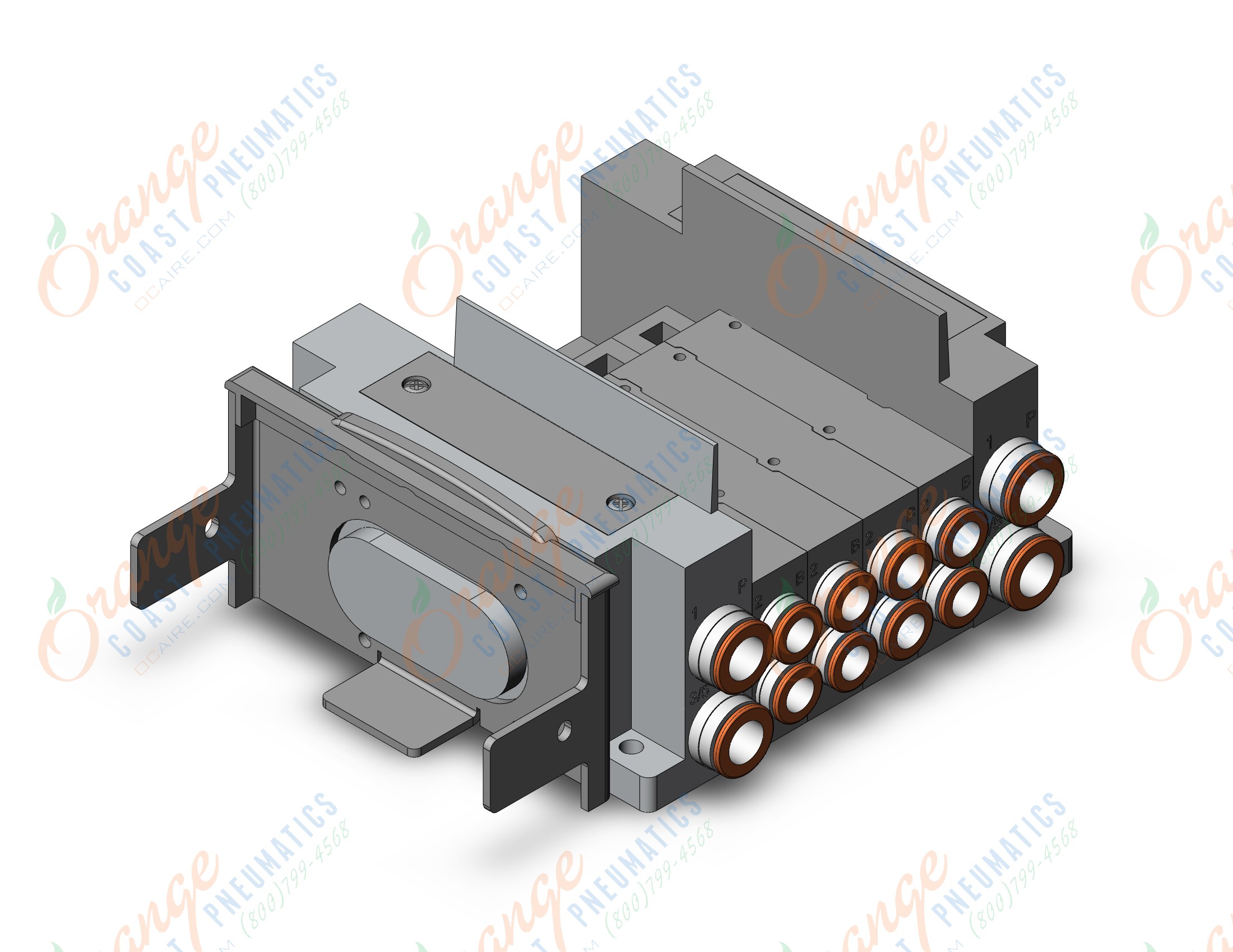 SMC SS5Y5-10S60-04B-C8 manifold, NEW SY5000 MFLD