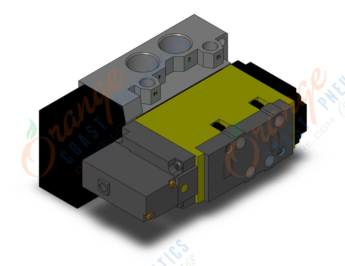 SMC VSR8-6-FG-S-3EZA04T-X1 valve, size 1, iso plug-in/sgl, VSS/R8-6 SOL VALVE 4/5 PORT