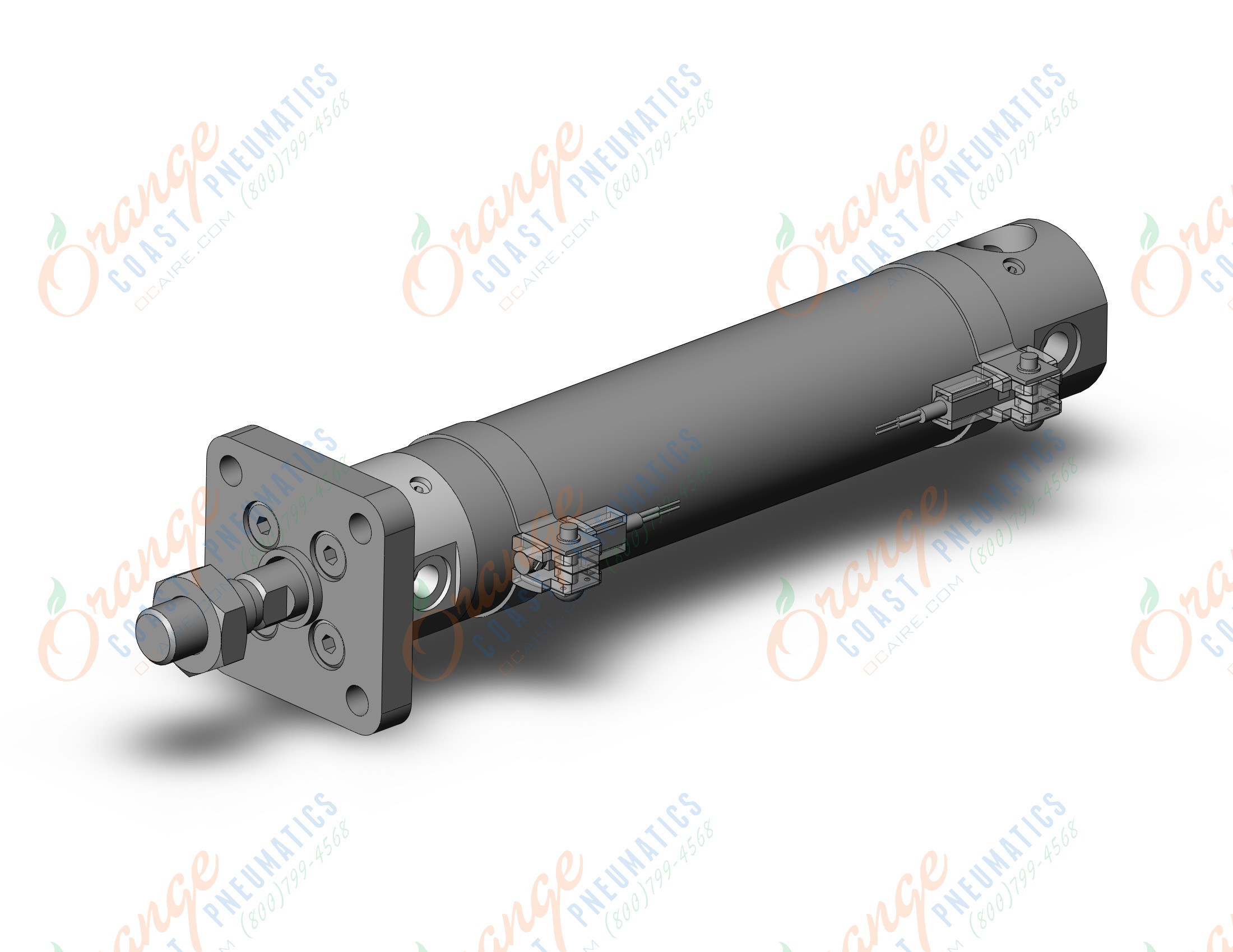 SMC CDG1FA25-100Z-A93 cyl, air, dbl acting, CG/CG3 ROUND BODY CYLINDER