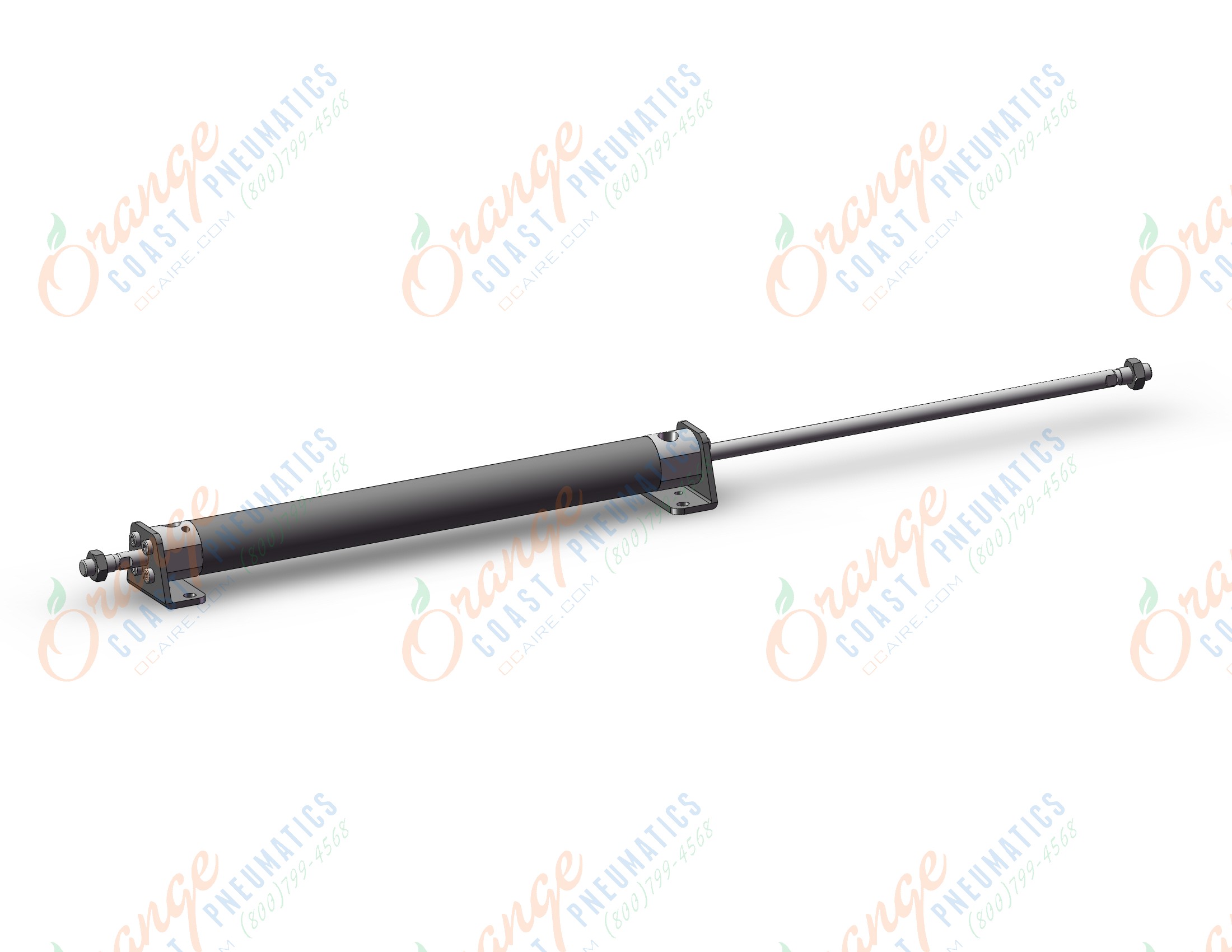 SMC CDG1WLA20-200Z cyl, air, d/act, dbl rod, CG/CG3 ROUND BODY CYLINDER