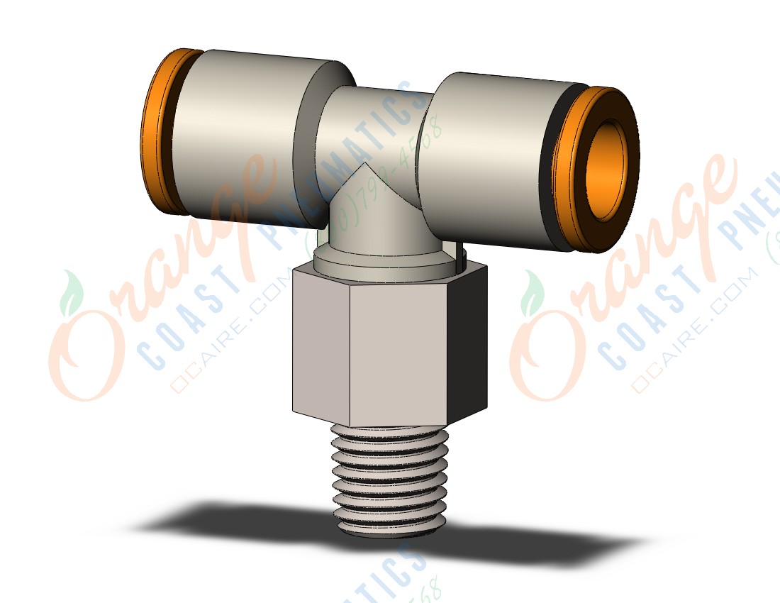 SMC KQ2T07-33N fitting, branch tee, KQ2 FITTING (sold in packages of 10; price is per piece)