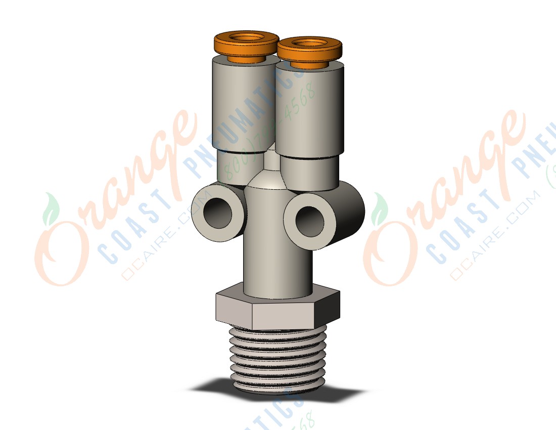 SMC KQ2U01-34N fitting, branch y, KQ2 FITTING (sold in packages of 10; price is per piece)