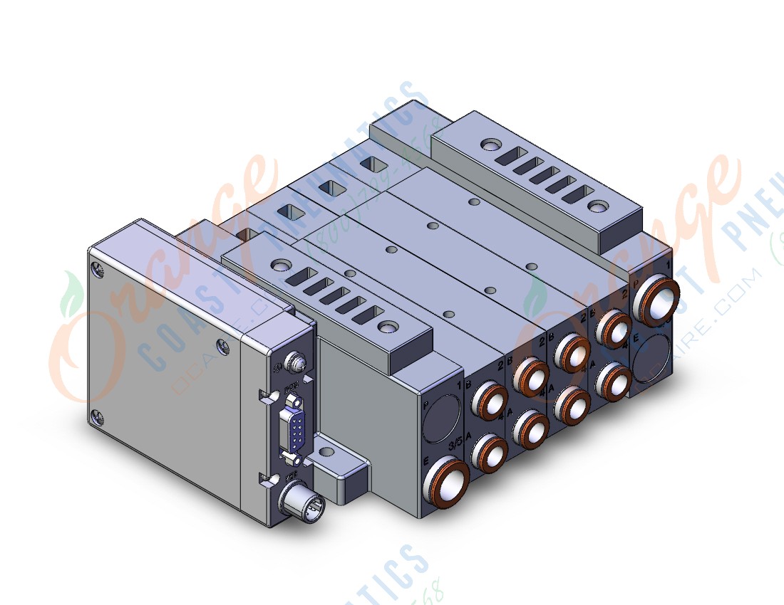 SMC SS5V3-W10S1EAND-04BS-C8 mfld, plug-in, SS5V3 MANIFOLD SV3000