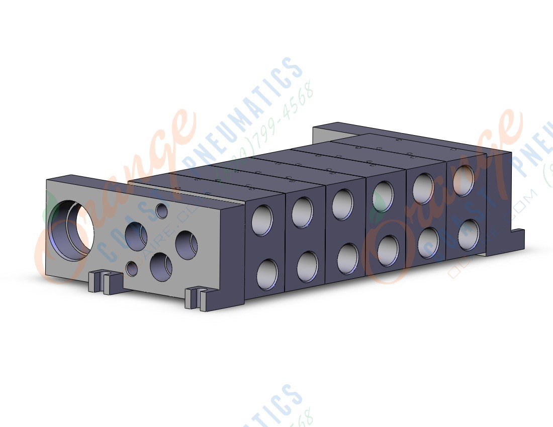 SMC VV5FS4-01CU-061-04T mfld, w/connector, vfs4000, VV*FS* MANIFOLD VFS SERIES