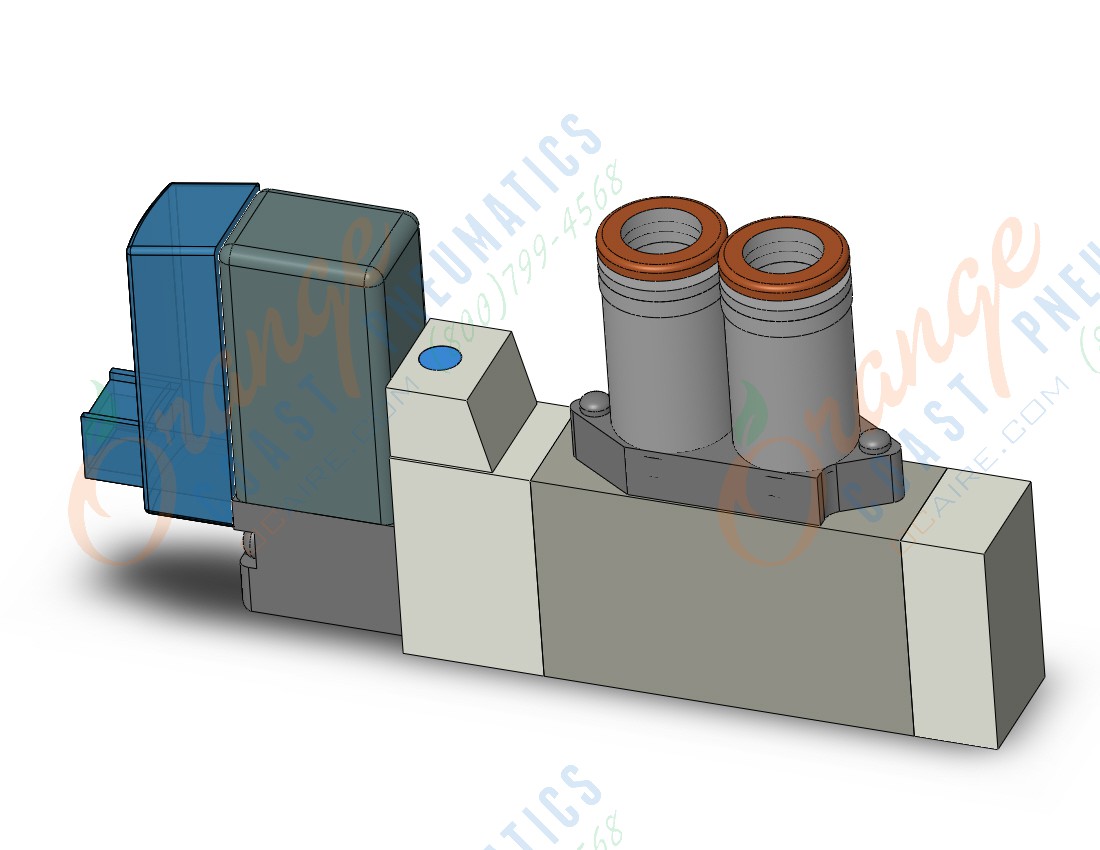 SMC SY3160-3LO-N7 valve, sgl sol, cassette (ac), SY3000 SOL/VALVE, RUBBER SEAL***