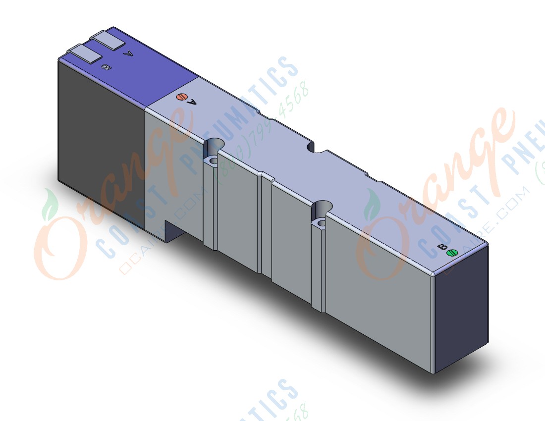 SMC VQC4301-5B1 valve, plug-in,, VQC4000 SOLENOID VALVE, 5-PORT