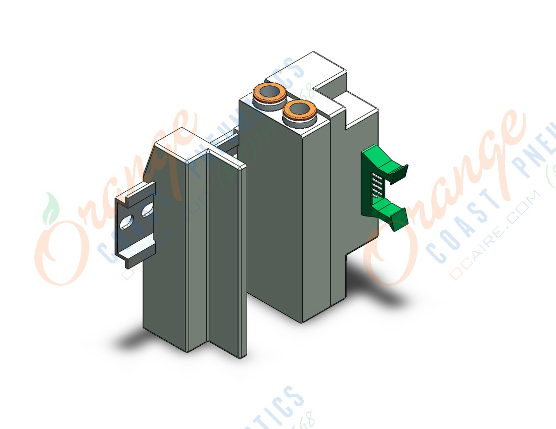 SMC SS5Z3-60PHD1-03D-P mfld, plug-in w/power supply, SS5Z3 MANIFOLD SZ3000