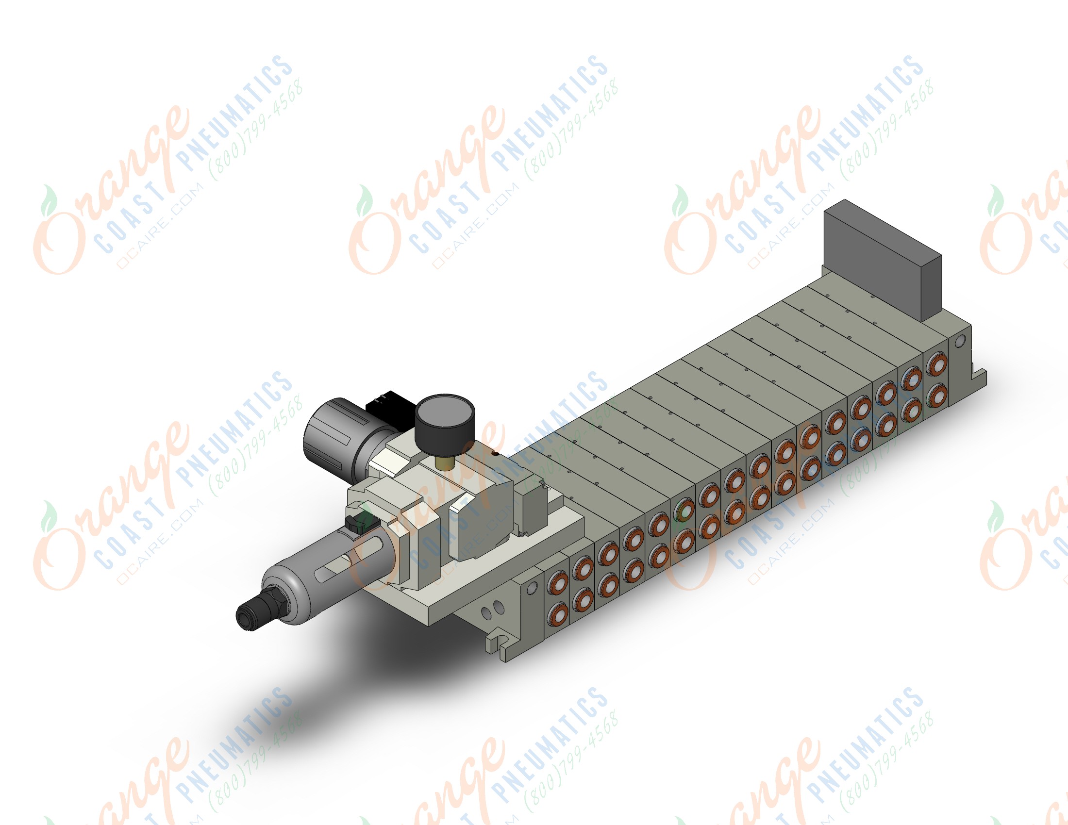 SMC VV5Q45-16N11TCA5-SU fld, non plug-in, vq4000, VV5Q41 MFLD, VQ4000 4/5-PORT