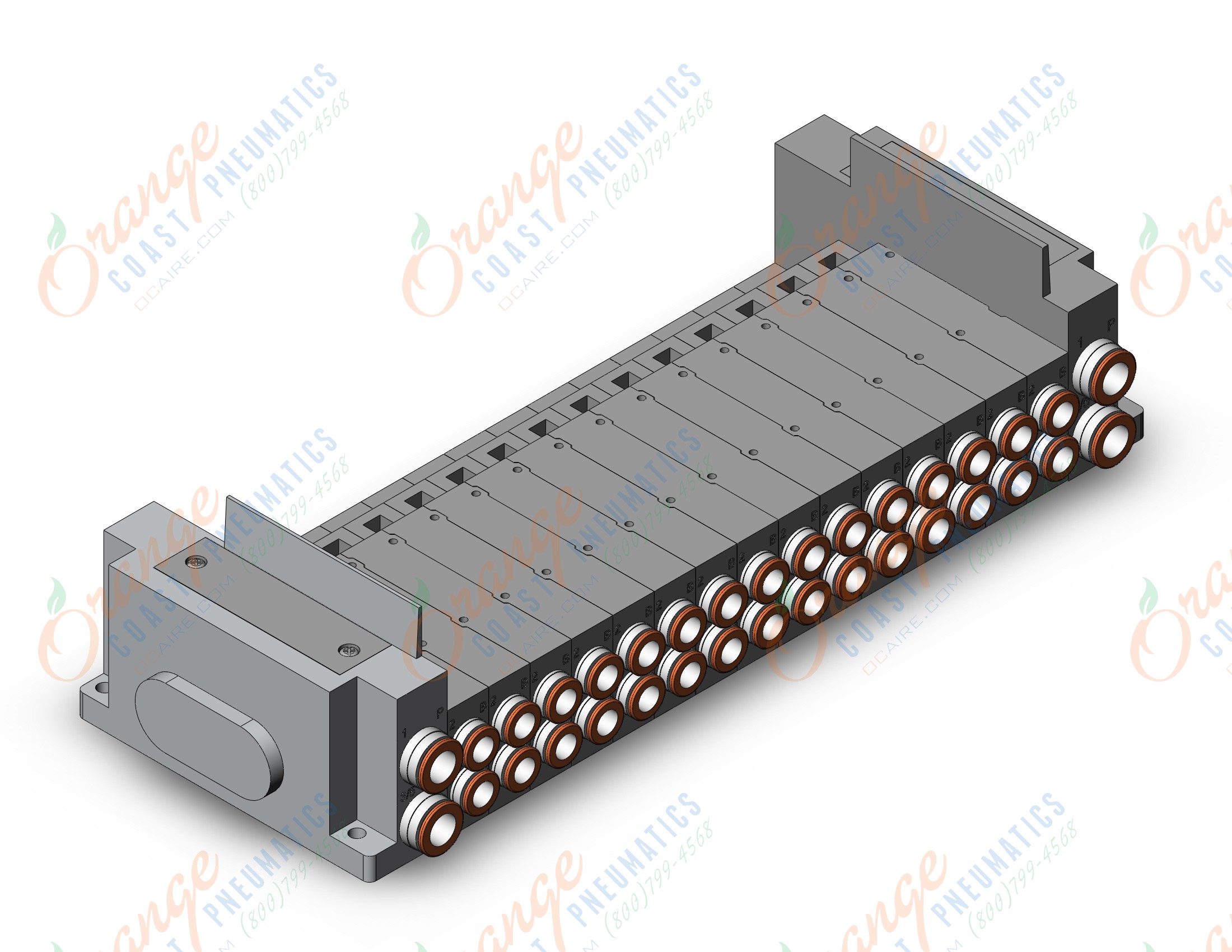 SMC SS5Y5-10S0-15B-C8 manifold, NEW SY5000 MFLD