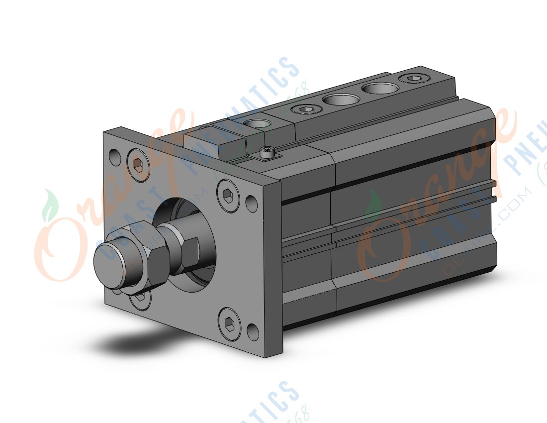 SMC RLQF50-30M-B cyl, compact w/lock, RLQ COMPACT LOCK CYLINDER