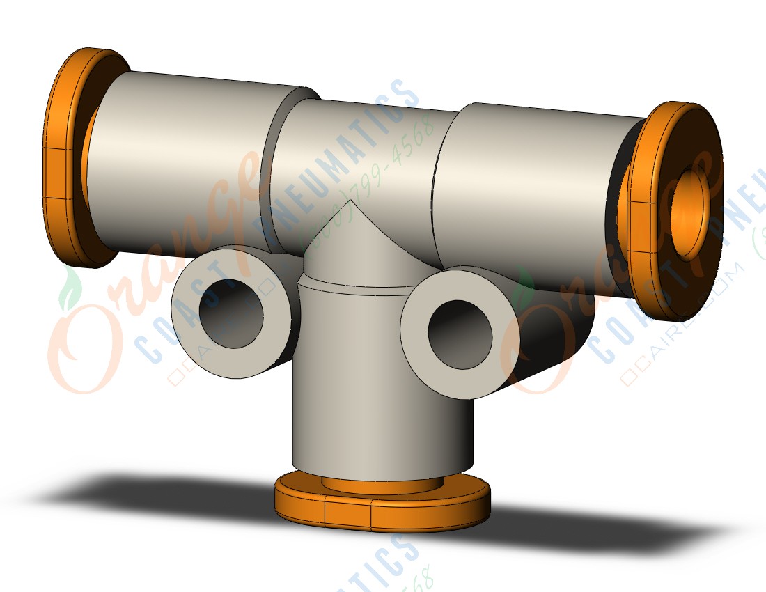 SMC KQ2T03-00A1 fitting, union tee, KQ2 FITTING (sold in packages of 10; price is per piece)