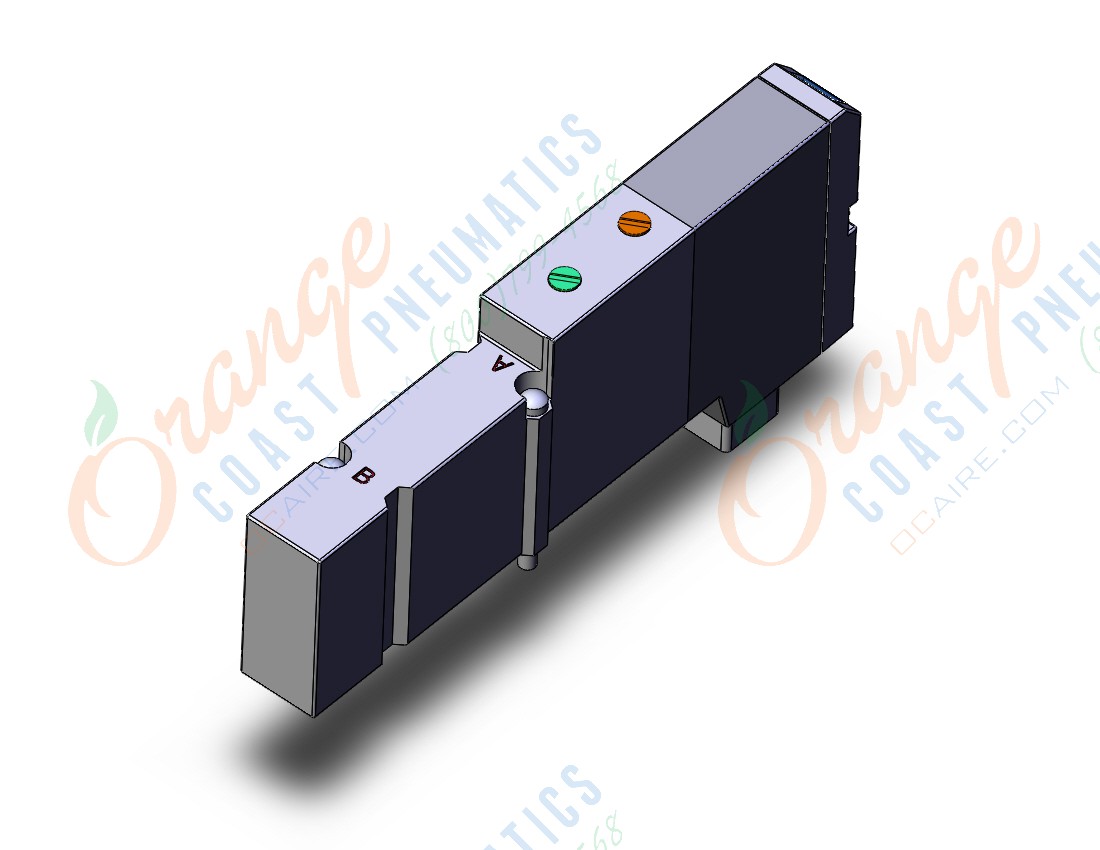 SMC SV1C00K-5FUD valve, dbl sol, plug-in, SV1000 SOLENOID VALVE, 5-PORT