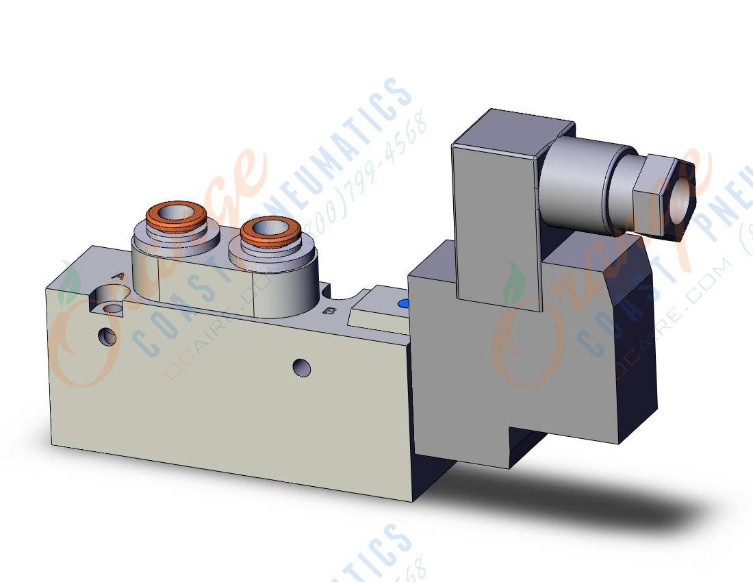 SMC SYJ7123-5DZ-C6 valve, sgl sol, body pt, SYJ7000 SOLENOID VALVE 5/PORT***