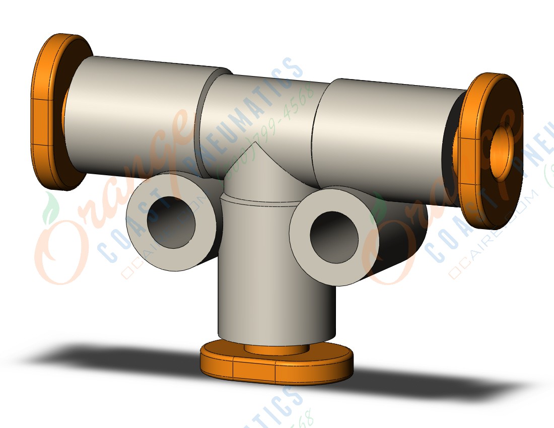 SMC KQ2T01-00A1 fitting, union tee, KQ2 FITTING (sold in packages of 10; price is per piece)