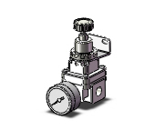 SMC IR2010-02BG-A regulator, precision, 1/4 pt, IR PRECISION REGULATOR