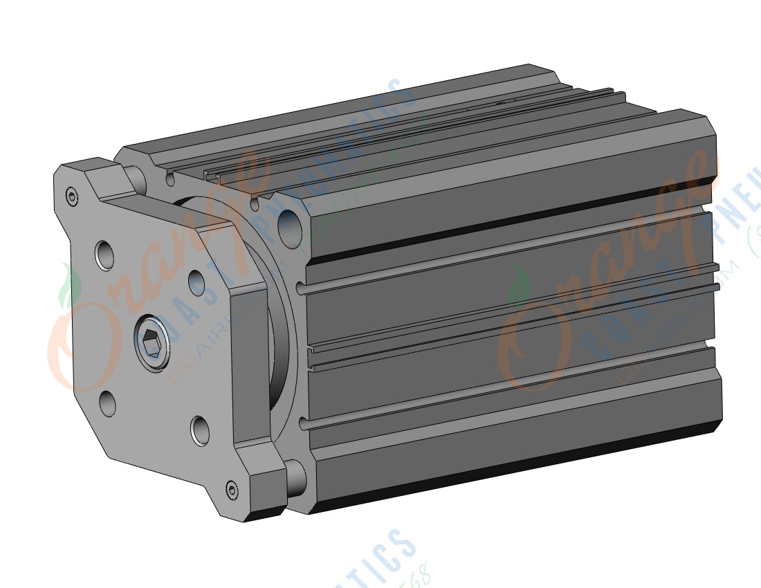 SMC CDQMA80TN-100-A93 cyl, compact, auto-switch, CQM COMPACT GUIDE ROD CYLINDER