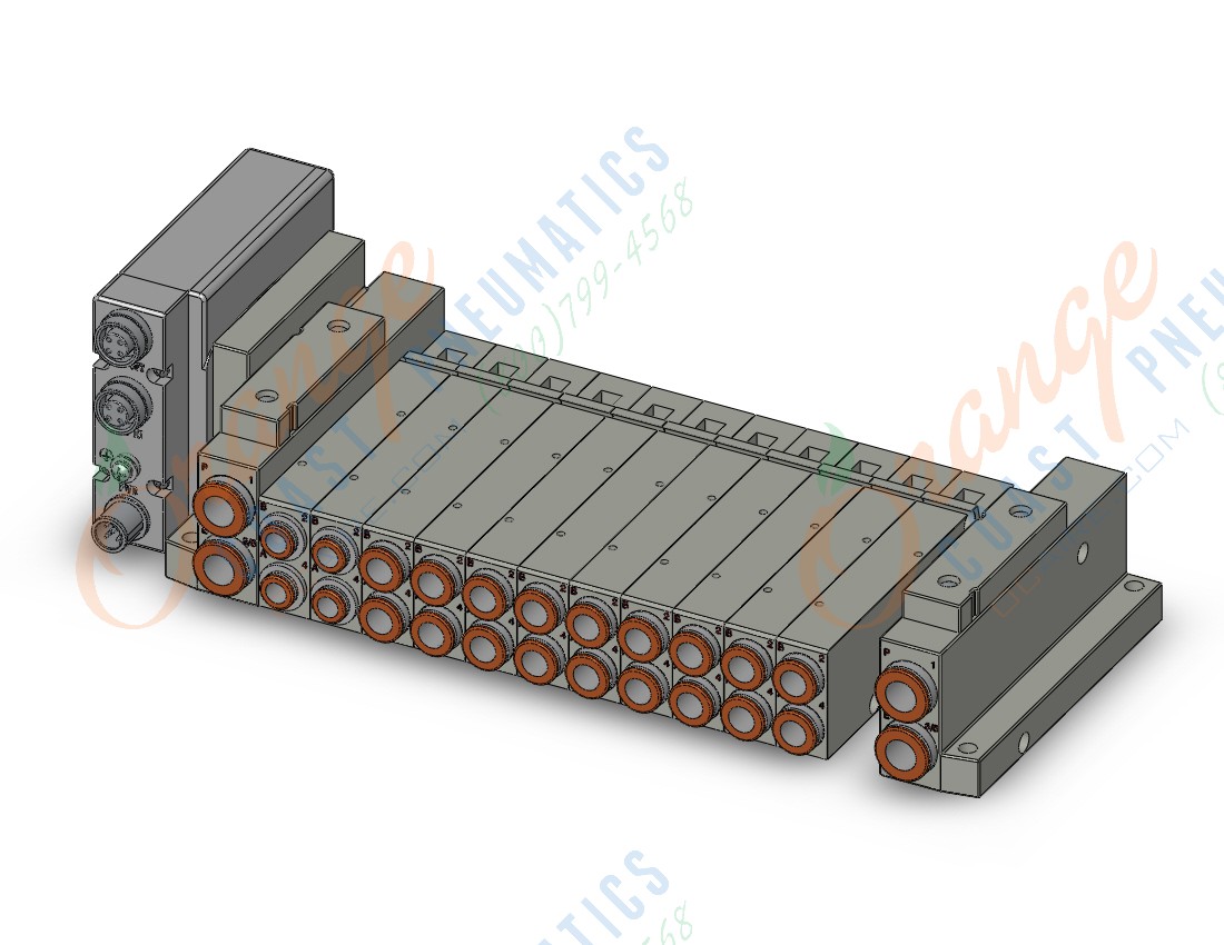 SMC SS5V2-W10S1EAD-12B-N7 mfld, plug-in, SS5V2 MANIFOLD SV2000