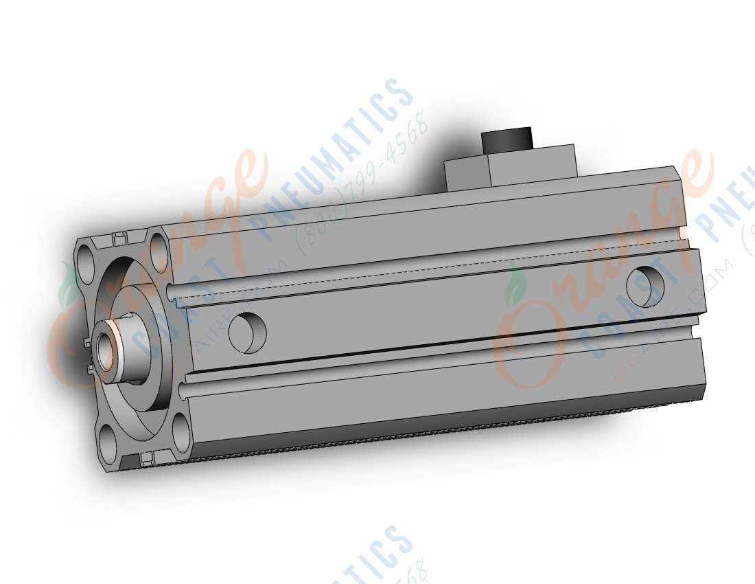 SMC CDBQ2B40-50DC-HN cyl, compact, locking, sw cap, CBQ2 CYLINDER COMPACT LOCKING