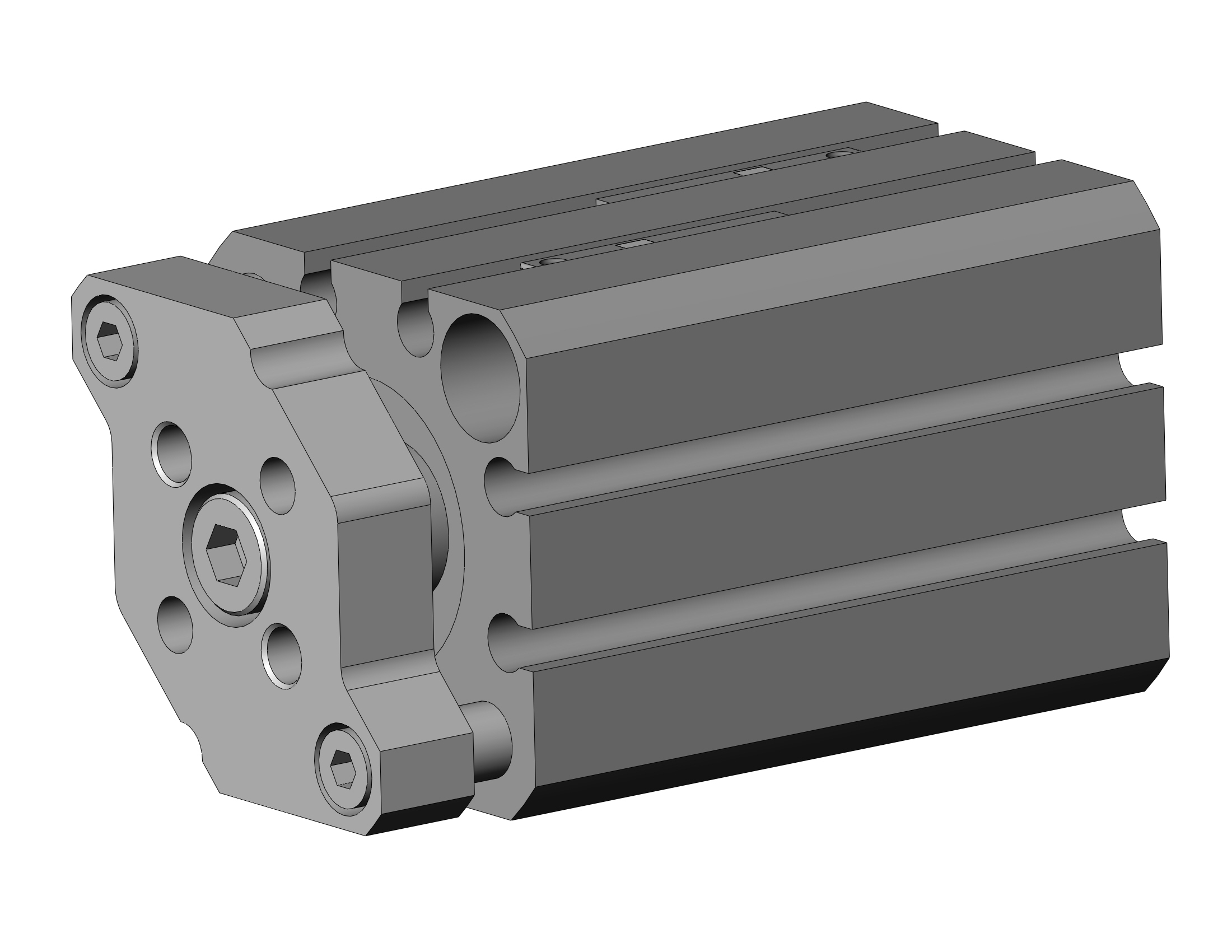 SMC CDQMB20-25-M9PWL cyl, compact, auto-switch, CQM COMPACT GUIDE ROD CYLINDER