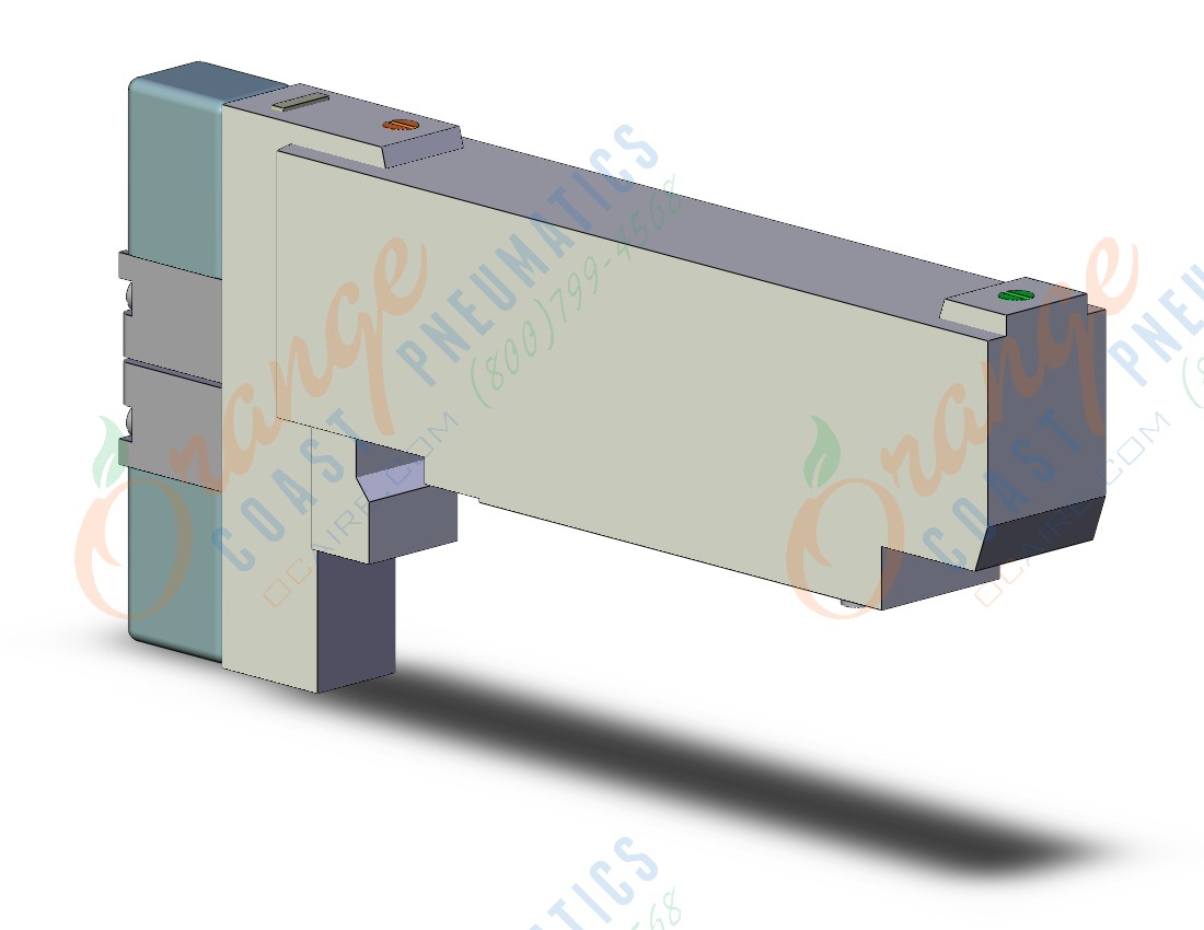 SMC VQC2200-6B1 valve, dbl sol, plug-in, VQC2000 SOL VALVE 5-PORT