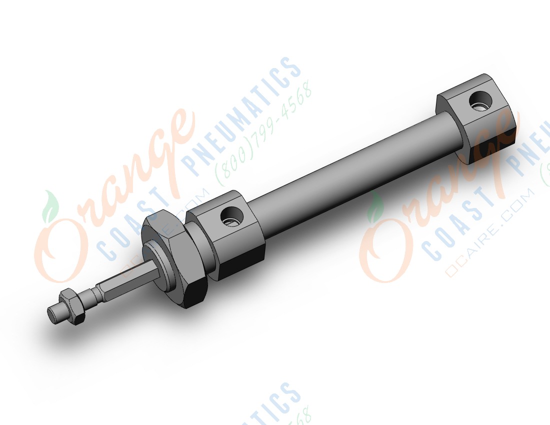 SMC C85KF8-10T cyl, iso, non rotating spr ext, C85 ROUND BODY CYLINDER