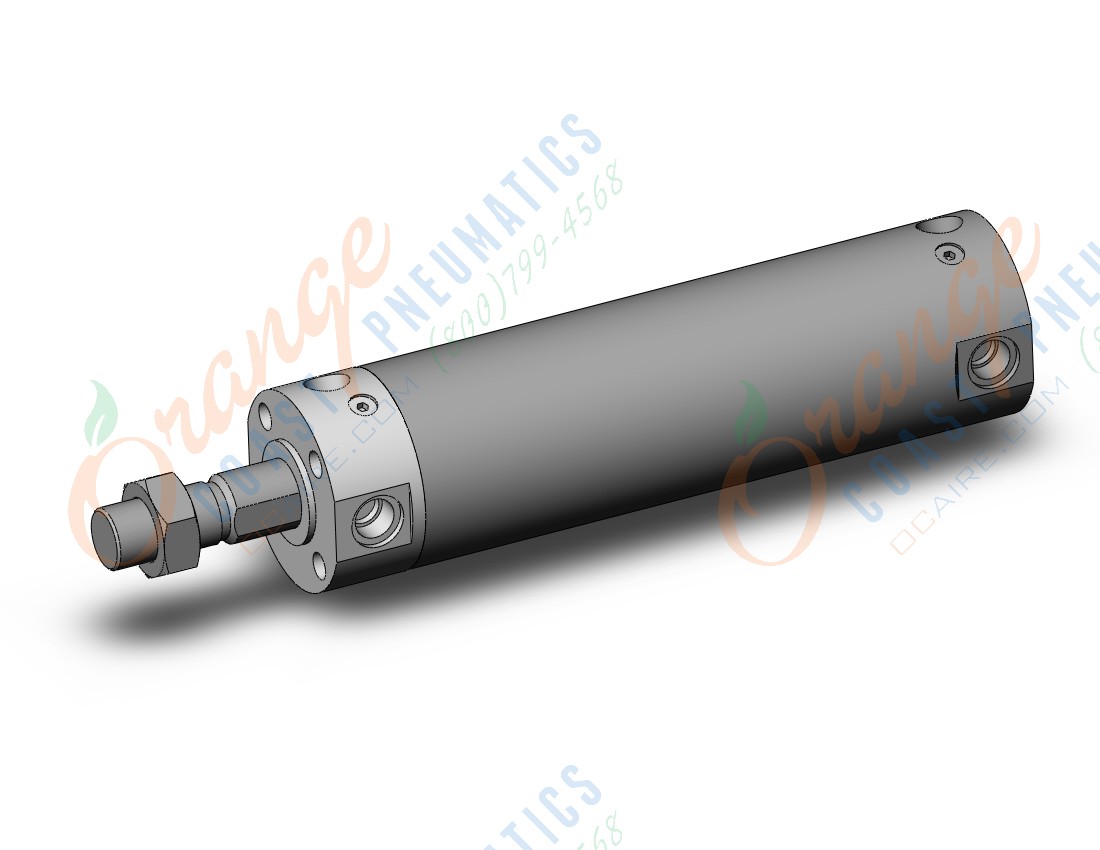 SMC CDG1KBA50-125Z cyl, air, non rot, CG/CG3 ROUND BODY CYLINDER