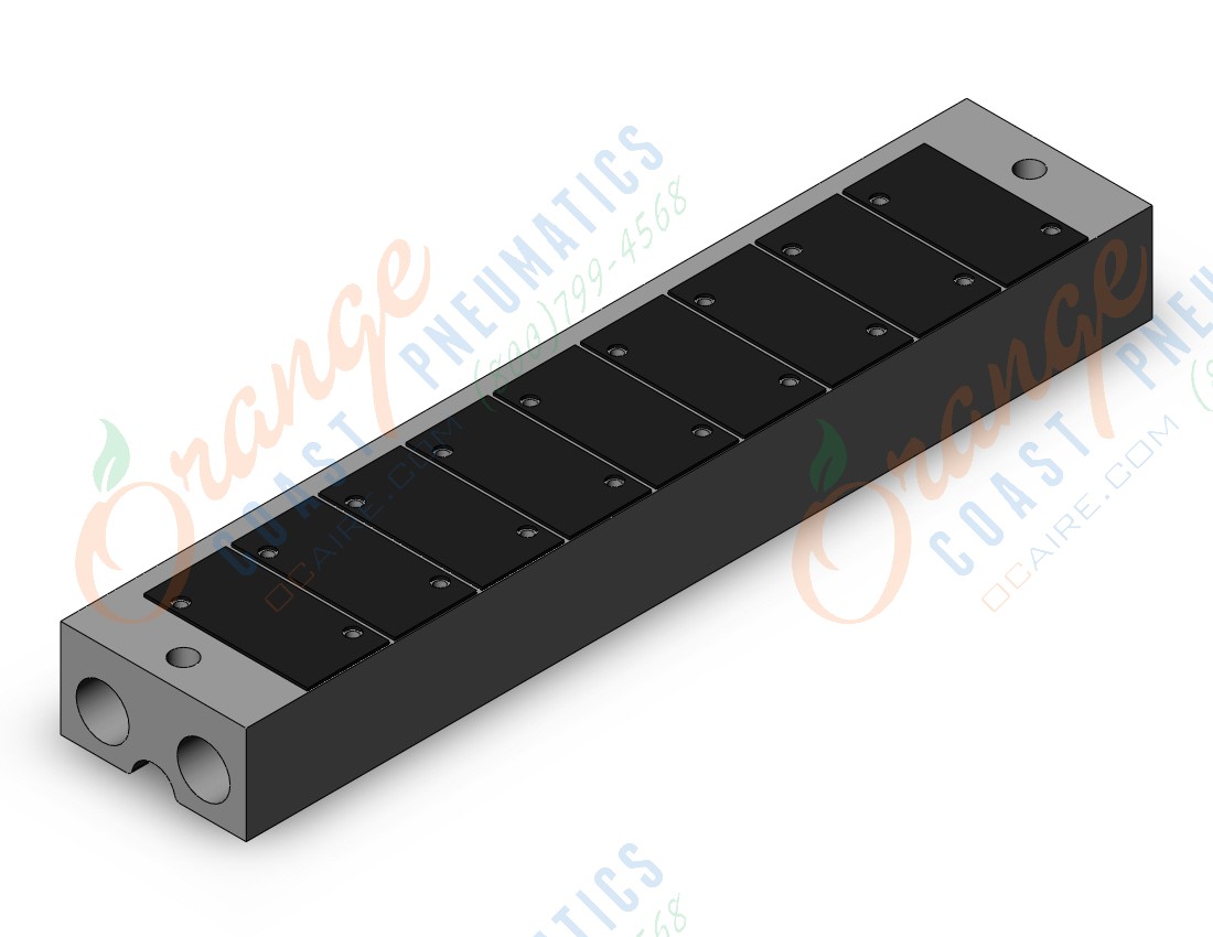 SMC VV3QZ22-09C-00N manifold, VV3QZ* MANIFOLD VQZ 3-PORT