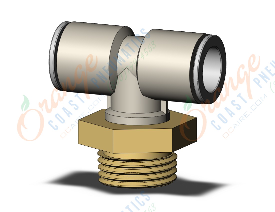 SMC KQ2T12-04AP fitting, branch tee, KQ2 FITTING (sold in packages of 10; price is per piece)