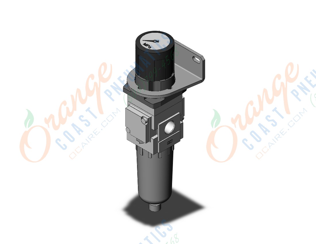 SMC AWG20-02BCG1-1C filter regulator w/gauge, AWG MASS PRO