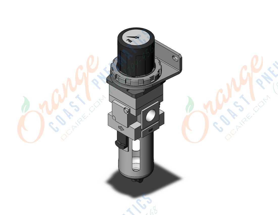 SMC AWG30-N03BG2-6Z filter regulator w/gauge, AWG MASS PRO