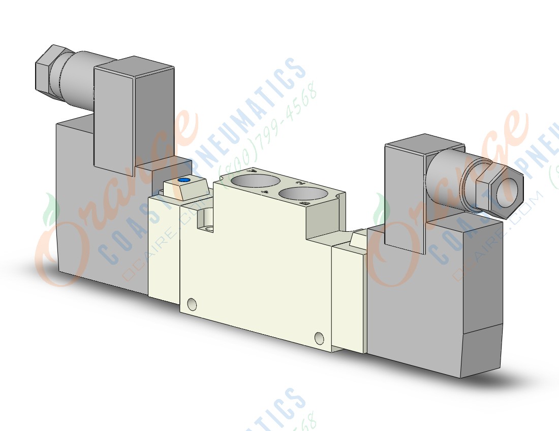 SMC VQZ3221-5YZW1-02 valve, body ported, ip65 (dc), VQZ3000 VALVE, SOL 4/5-PORT