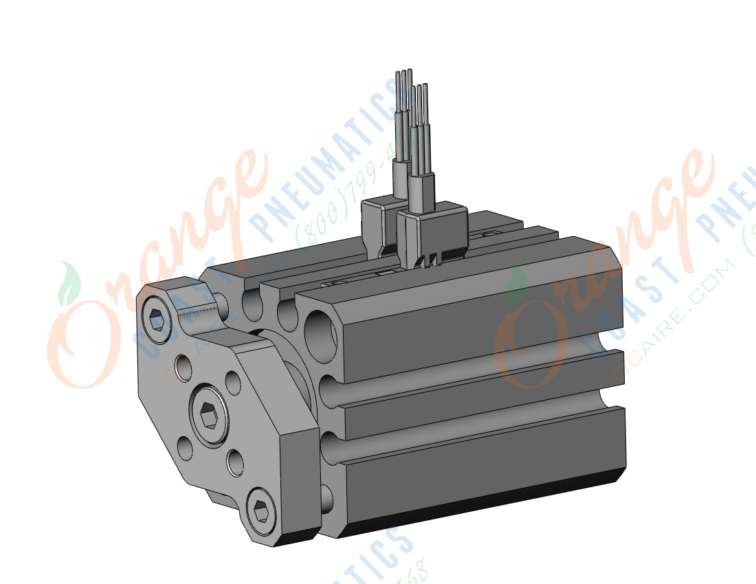 SMC CDQMB16-20-M9NVL cyl, compact, auto-switch, CQM COMPACT GUIDE ROD CYLINDER