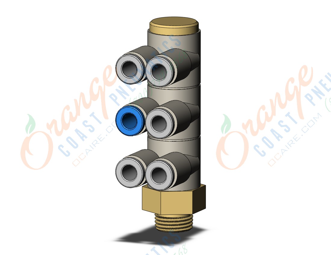 SMC KQ2ZT04-01AP fitting, tple br uni male elbo, KQ2 FITTING (sold in packages of 10; price is per piece)