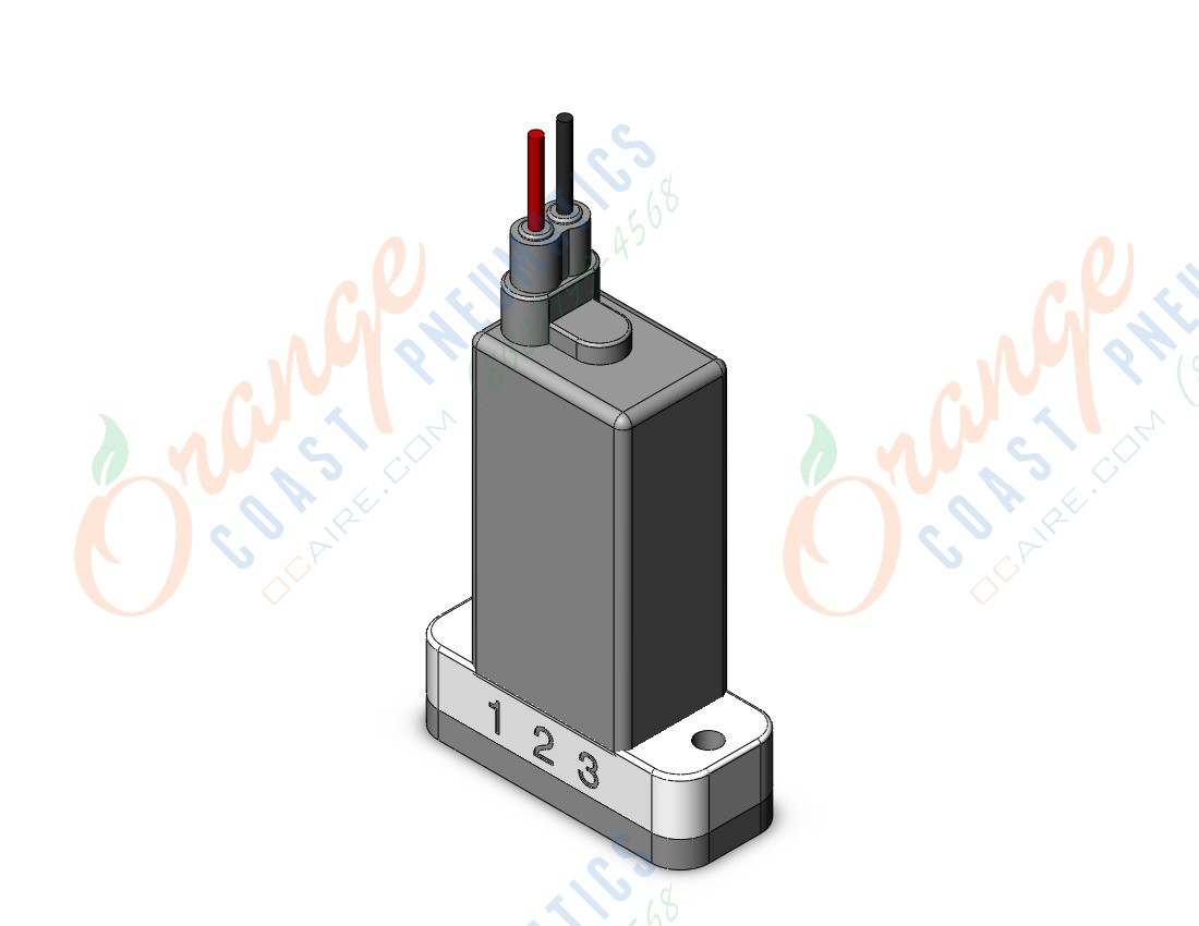 SMC LVM09R4-6A-3-Q valve, chemical, base mounted, LVM CHEMICAL VALVE, 2 PORT