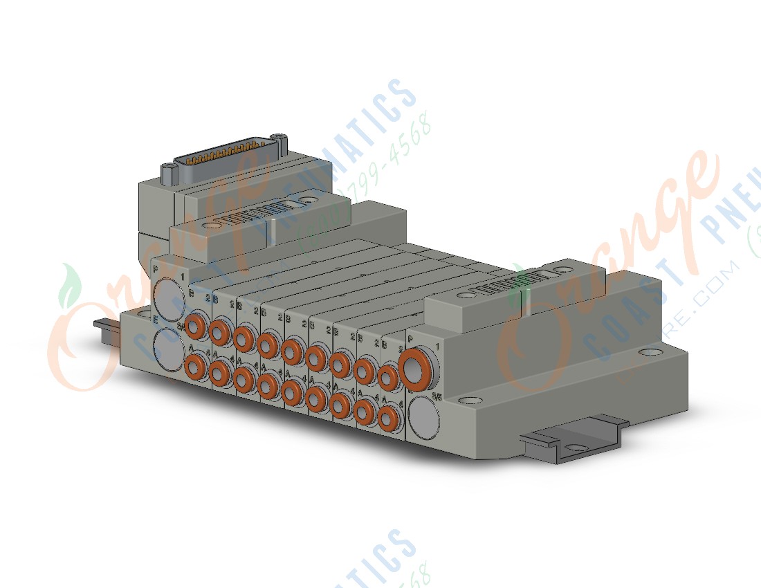 SMC SS5V1-16FD1-09US-C4 mfld, plug-in, d-sub connector, SS5V1 MANIFOLD SV1000