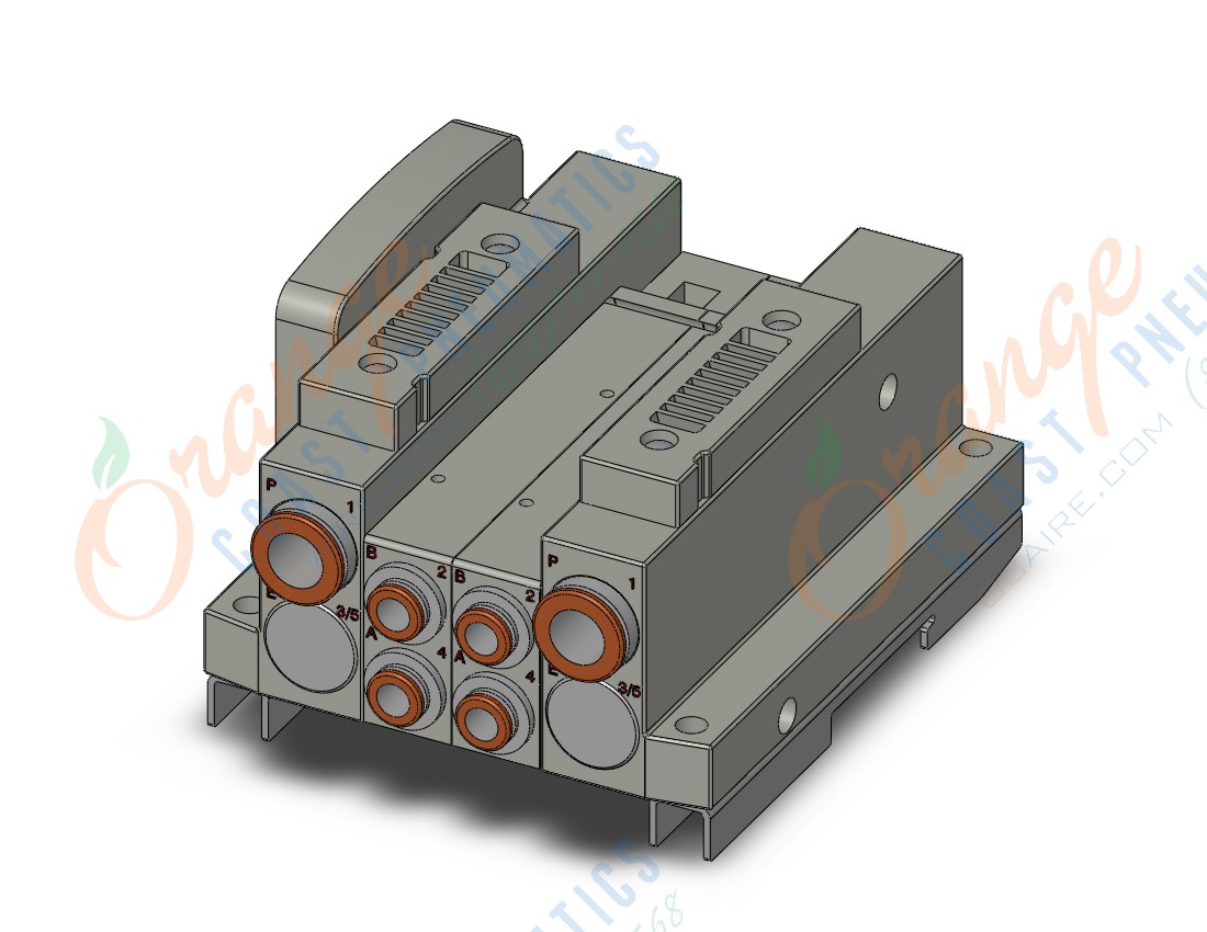 SMC SS5V2-10S60D-02BS-C6-D0 mfld, plug-in w/out si unit, SS5V2 MANIFOLD SV2000