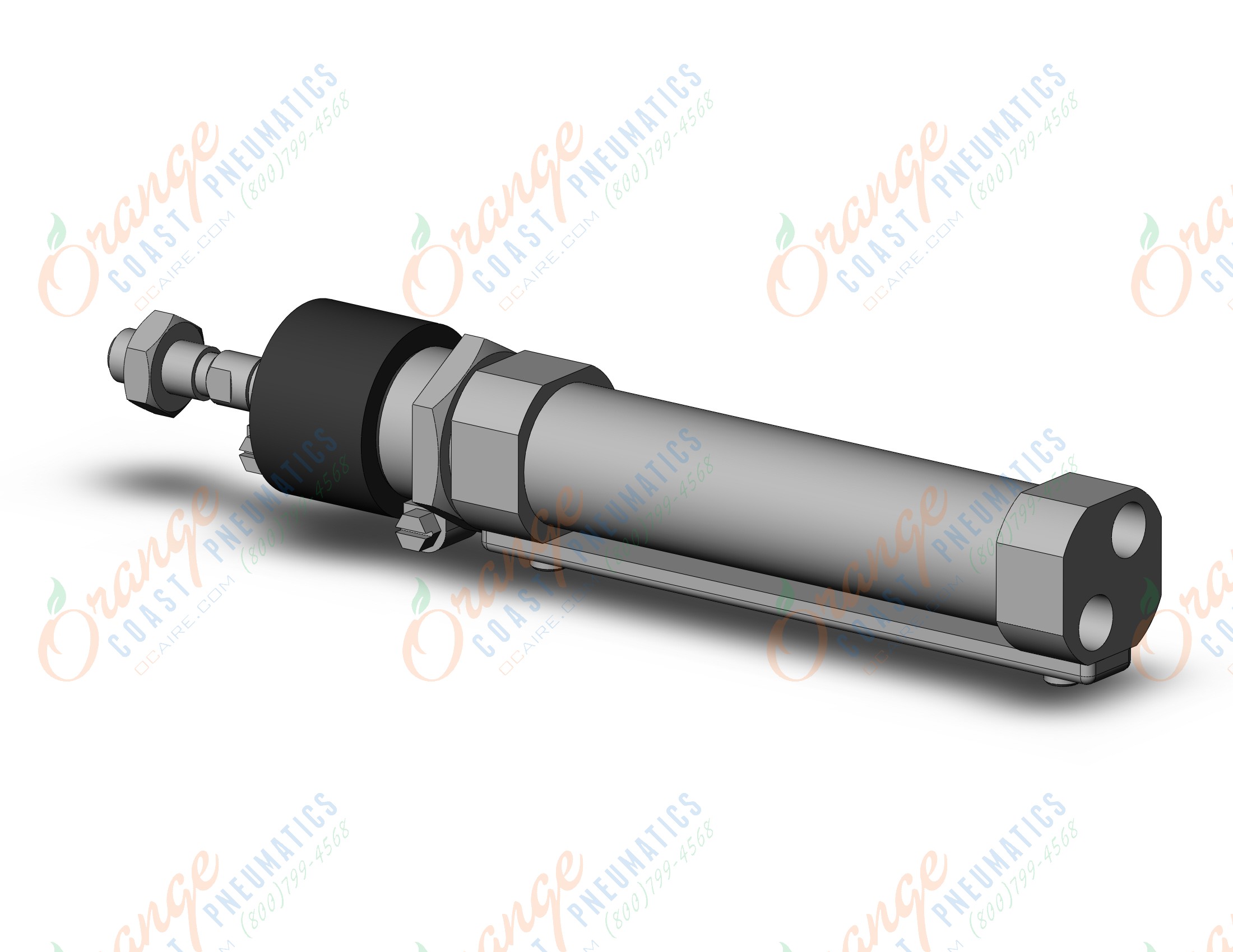 SMC CM2B25TNP-75J cyl, rnd body, nylon boot, CM2/CM3 ROUND BODY CYLINDER