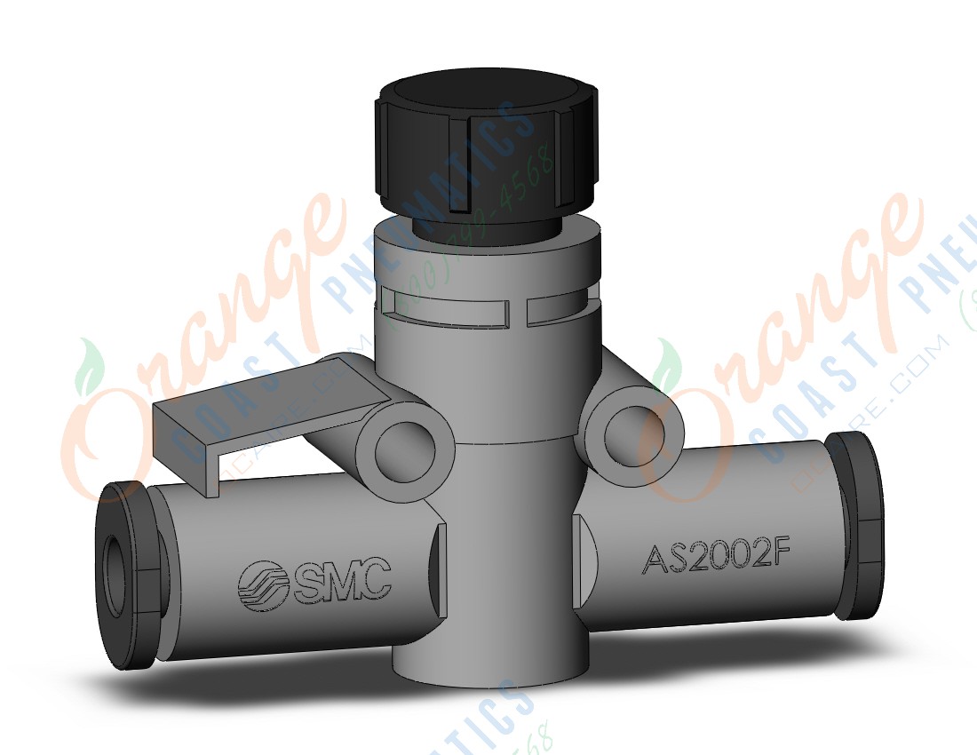 SMC AS2002F-04A flow control, inline w/fitting, FLOW CONTROL W/FITTING