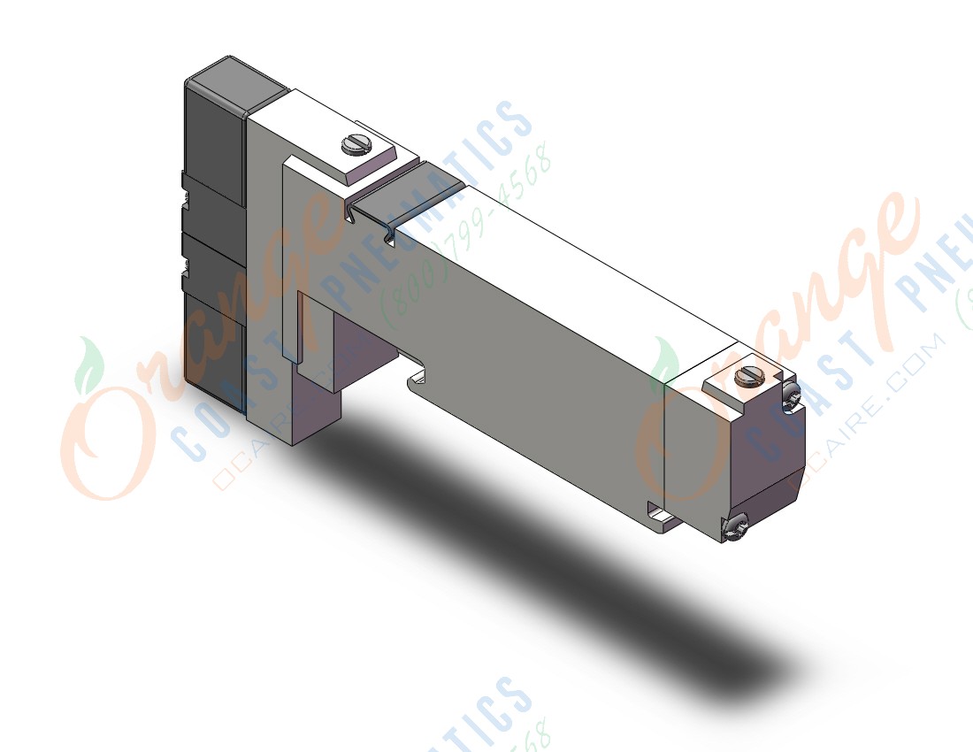 SMC VQ2400K-5B1 valve, 3 position, plug-in, VQ2 SOL VALVE 4 WAY