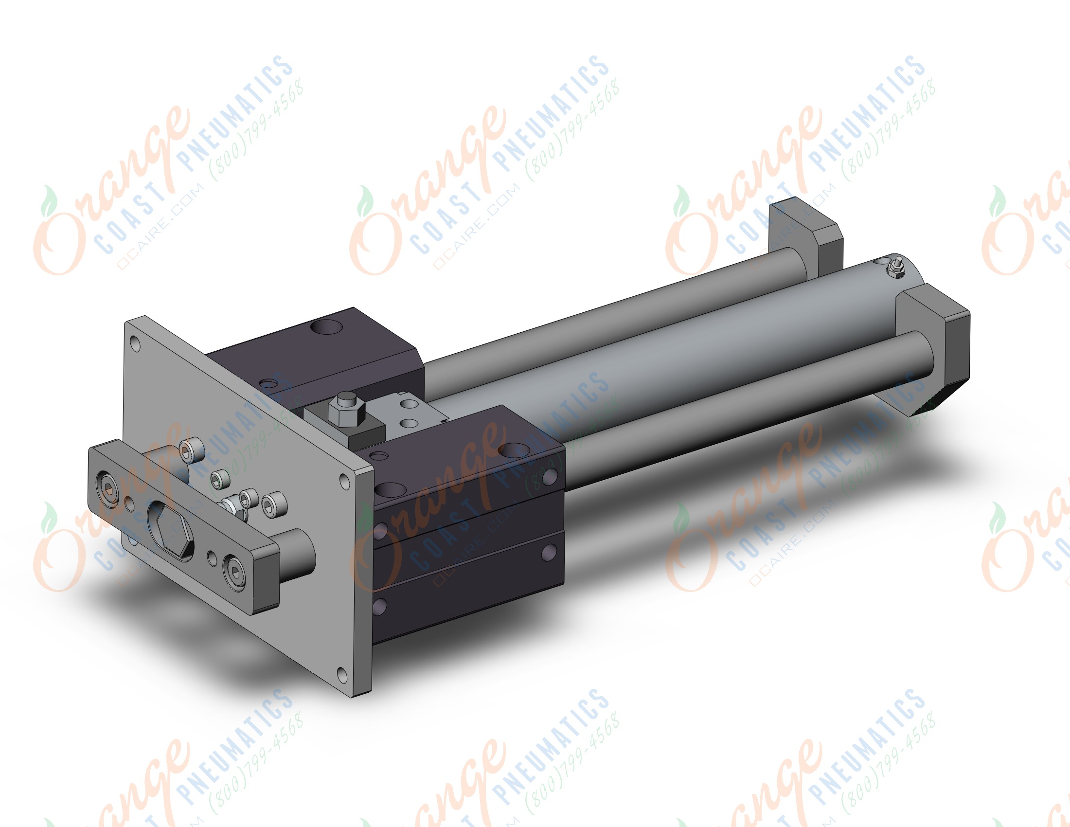 SMC MLGCLF40-250-R-D base cylinder, MLGC FINE LOCK CYL W/GUIDE